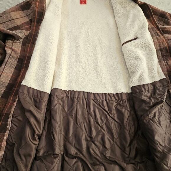 Fleece Lined Heavy Flannel Jacket Men's XXL Five Pockets Workcore Weatherwear - Picture 16 of 16